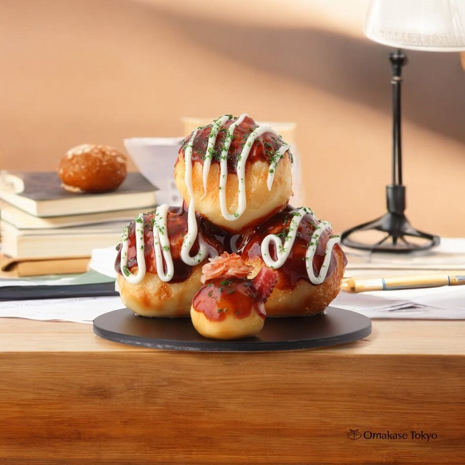Food Sample Smartphone Stand Takoyaki 120 그램