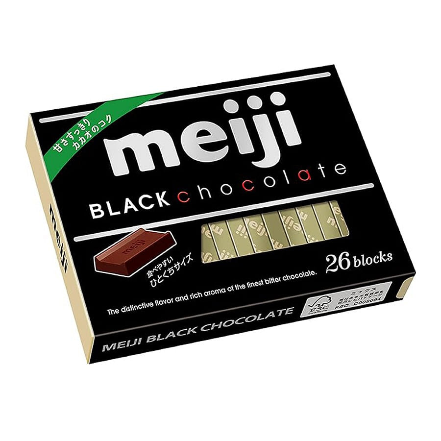 日本MEIJI 明治 黑巧 原味巧克力 26枚/ 1 盒