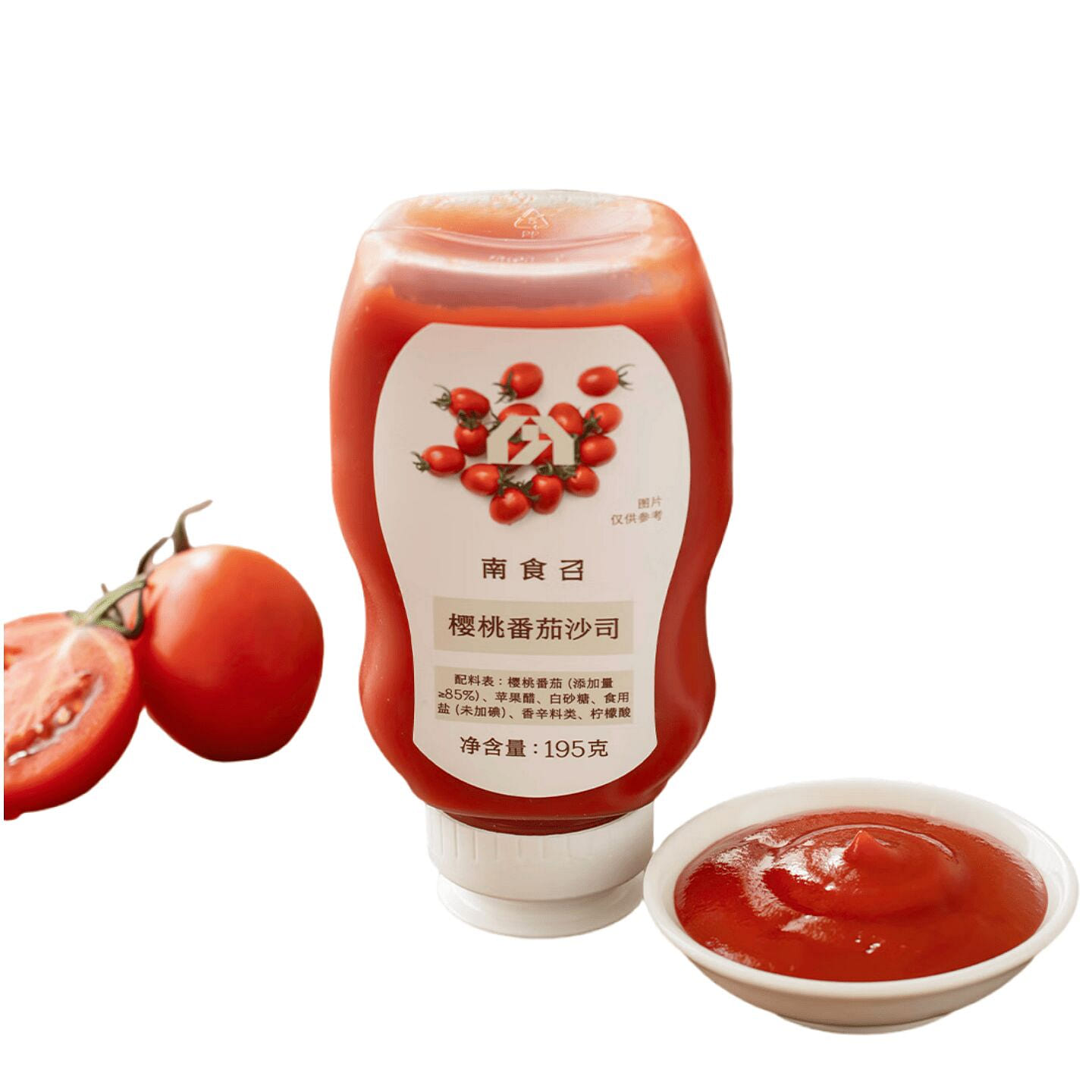 南食召 樱桃番茄沙司 酸甜炸物蘸料调料 番茄酱 195 克
