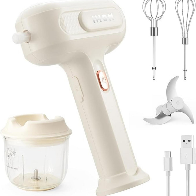 3-in-1 Electric Hand Mixer 3 Speed Garlic Chopper