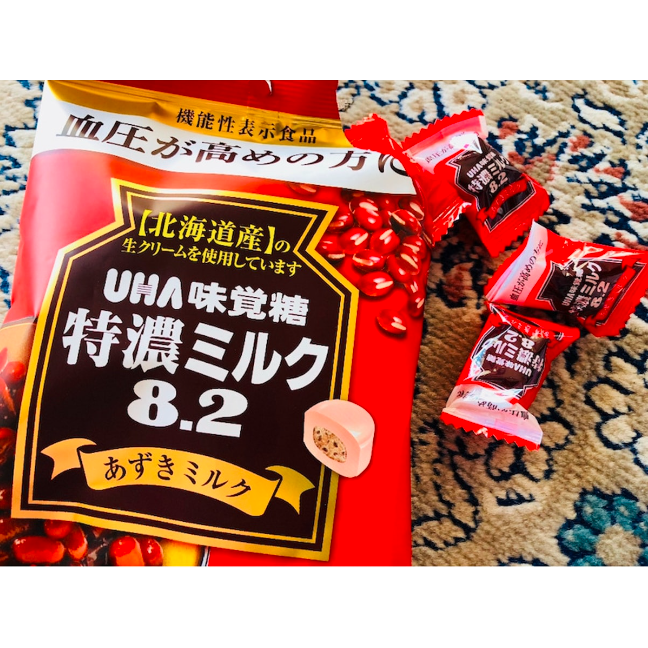 日本直送」UHA味覚糖・特濃ミルク8.2 あずきミルク 93g袋入り - Weee!