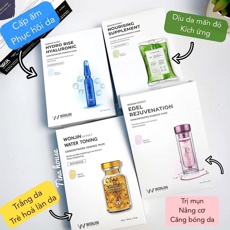 Wonjin Effect Essence Mixed Colors Mask 30gx10pcs
