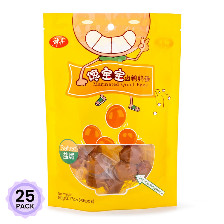 神丹 卤鹌鹑蛋(盐焗) 90 克*25 包