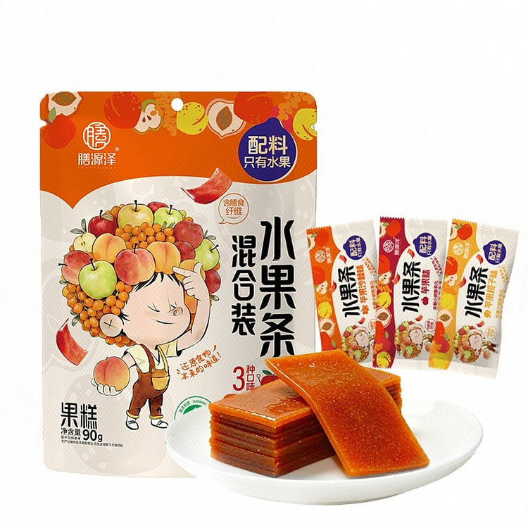 Shanyuanze Assorted Fruit Sticks (Mixed Flavors) 90 g