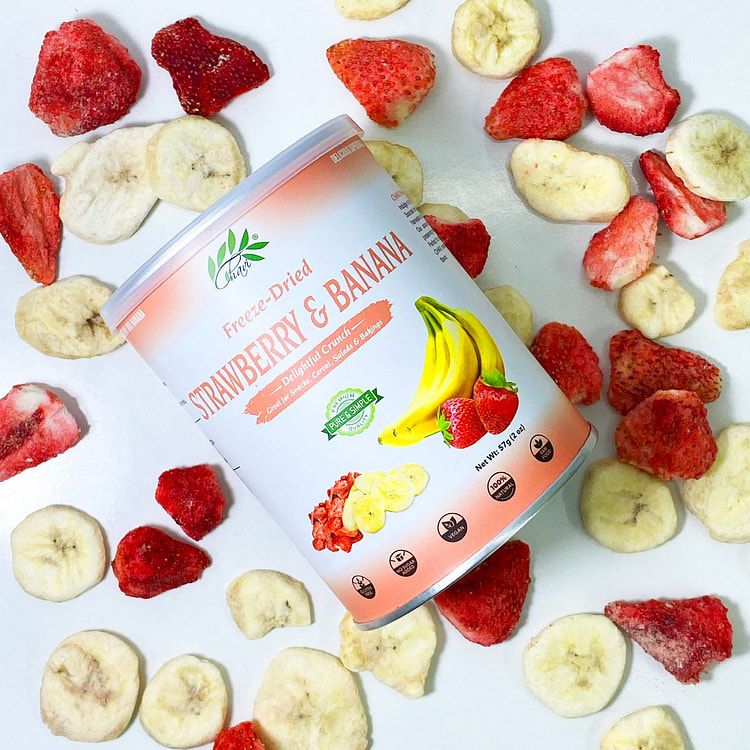CHAVI Freeze-Dried Strawberry Banana 2 oz
