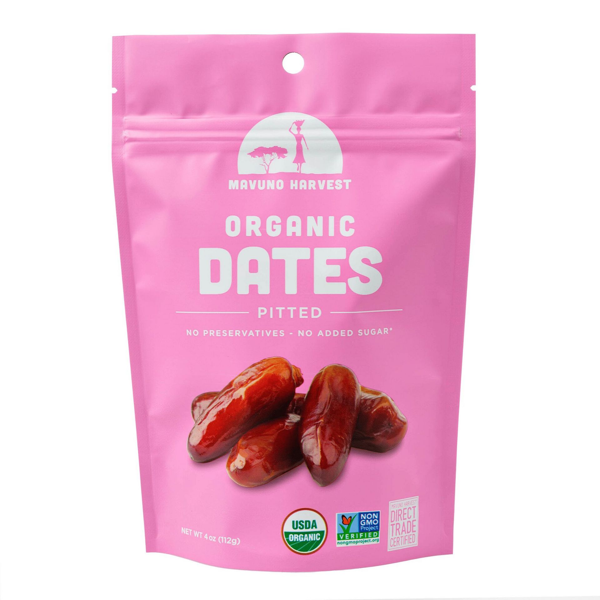 Organic Pitted Dates | 4 oz (6 bags) 1 each