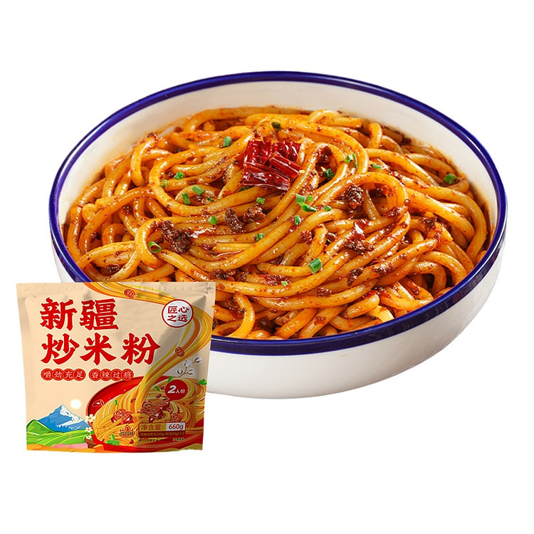 三养易食 新疆炒米粉 保鲜米粉 微微辣 660g*1袋装