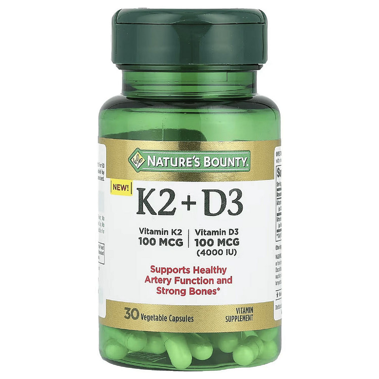 Nature's Bounty K2+D3 30粒 1 瓶