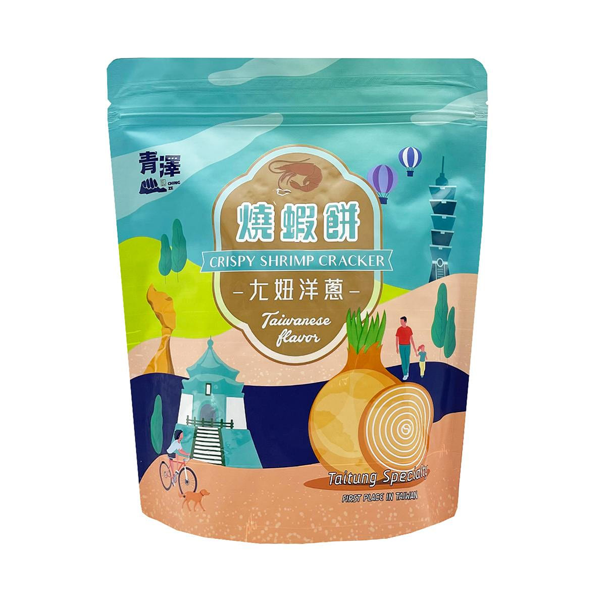 CHING TSE Crispy Shrimp Cracker (Flavor-Onion) 100 g