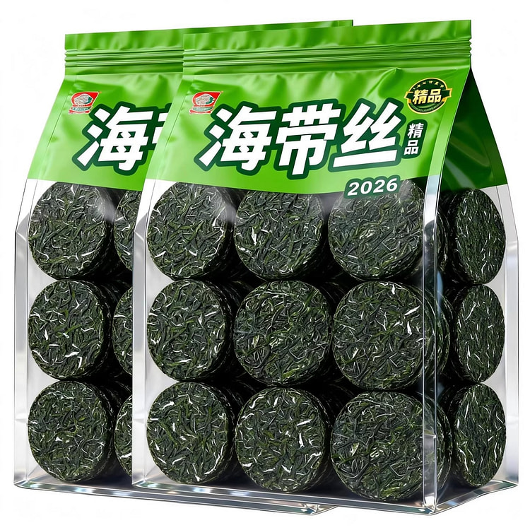 Compressed kelp strips: 16g per 20 pieces per pack 320 g