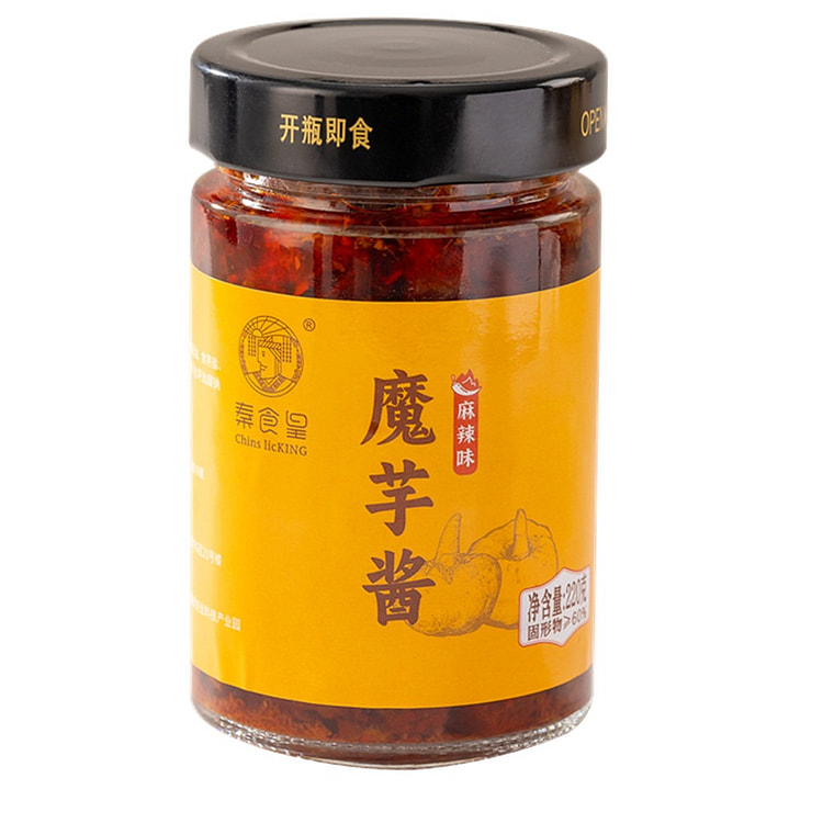 秦食皇 魔芋酱 麻辣味 拌饭拌面酱 220g 1 瓶
