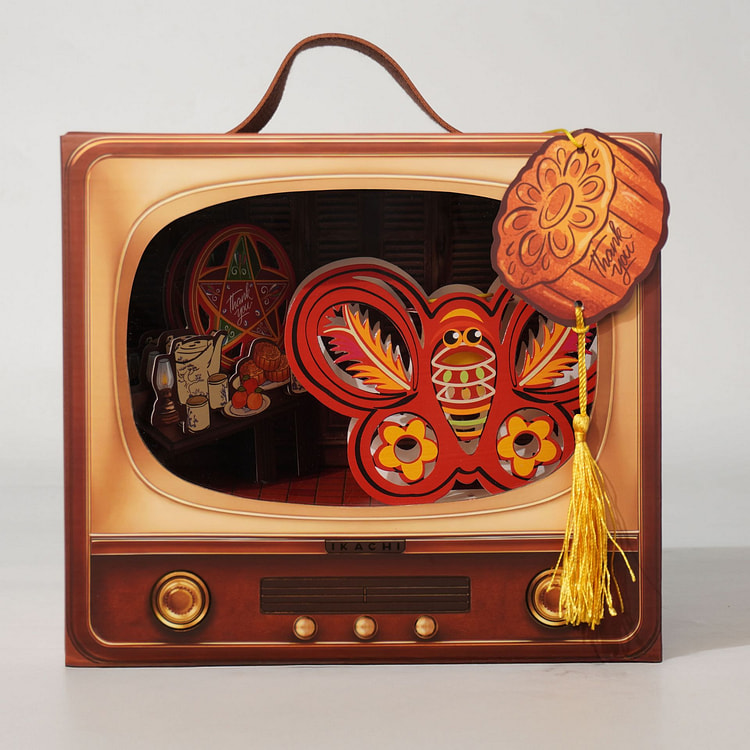 Ikachi Moon Cake Mini Green Memory TV Butterfly 918 g