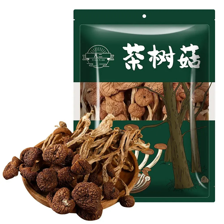 古田不开伞茶树菇干货新鲜无硫熏菌菇100g*1袋 100 克