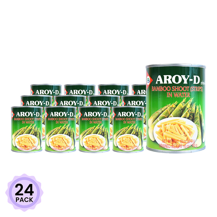 Aroy-D 죽순 통조림 19 온스*24 팩