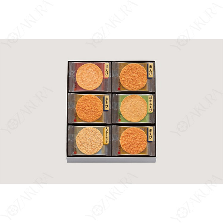 KEISHINDO Grilled Shrimp Senbei Mixed Gift Set 18P