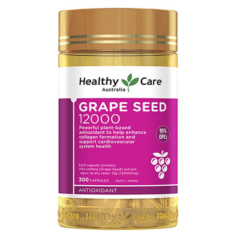 Australia Healthy Care Grape Seed essence Capsule 12000mg 300 capsules