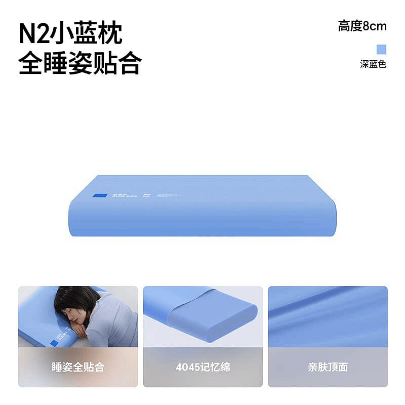 Blue Box N2 Memory Foam Pillow 8cm 1 count