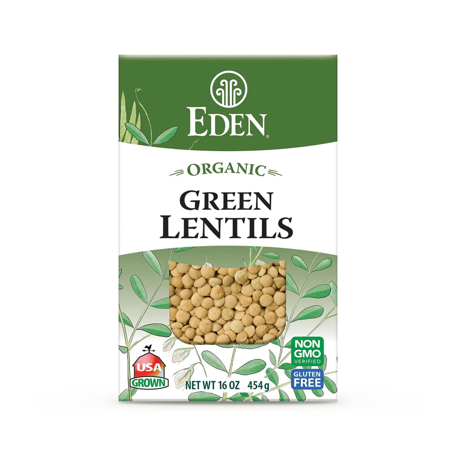 Eden Foods 有機綠扁豆 454 克
