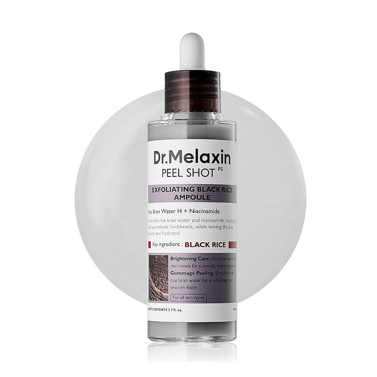 Dr.Melaxin EXFOLIATING BLACK RICE AMPOULE 80ml 1 each