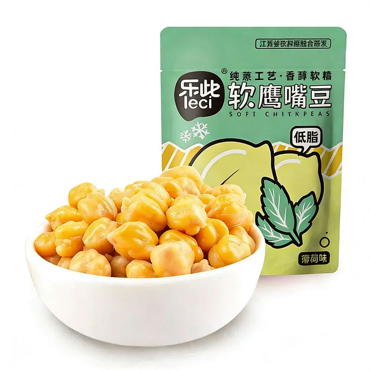 乐此清甜软糯即食薄荷味软蒸鹰嘴豆 80 克