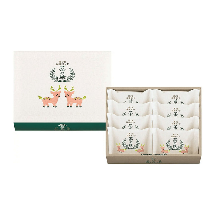 茶之福 黑芝麻抹茶夹心饼干 8枚 1 份