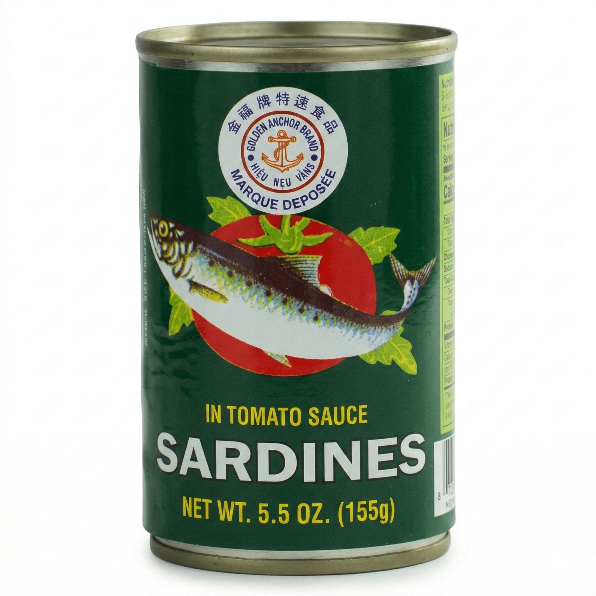 Golden Anchor Tomato Sauce Sardines Can 16.5 oz