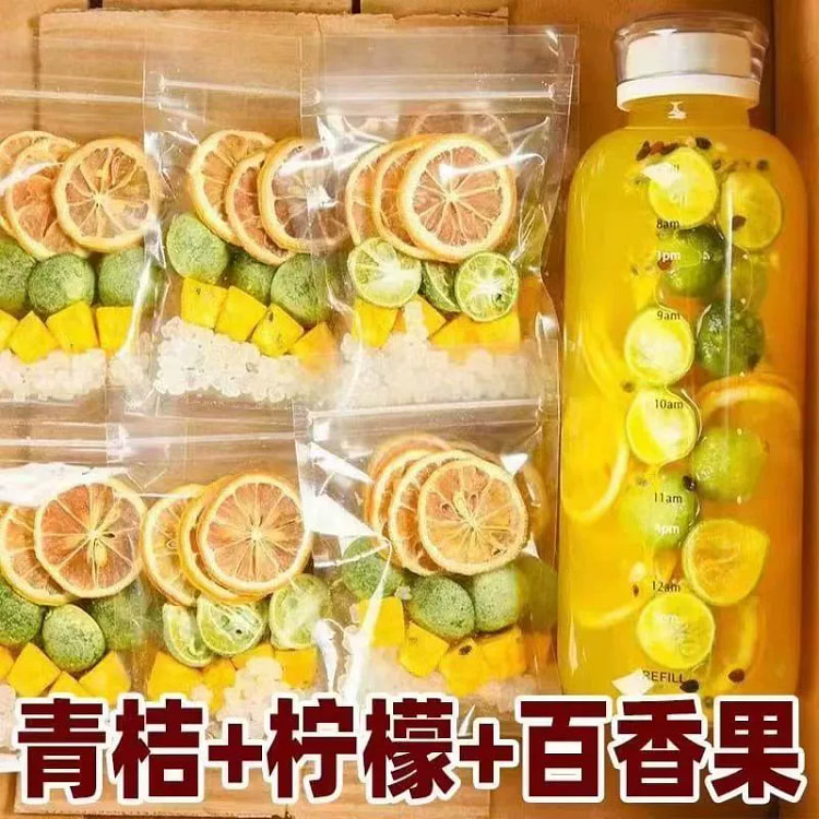 Zhang Xiaole, Qingtang, Lemon Passion Fruit Tea, Brewed Freeze-dried Fruit 