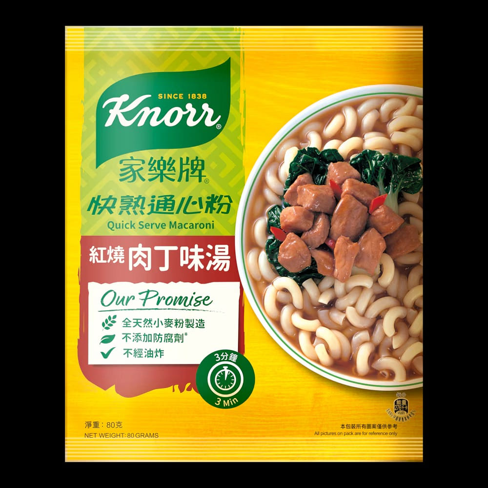 家乐牌 红烧肉丁汤味 快熟通心粉 80 克
