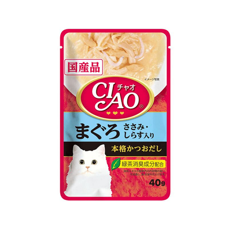Inaba CIAOTuna with Whitebait Cat Food 40g