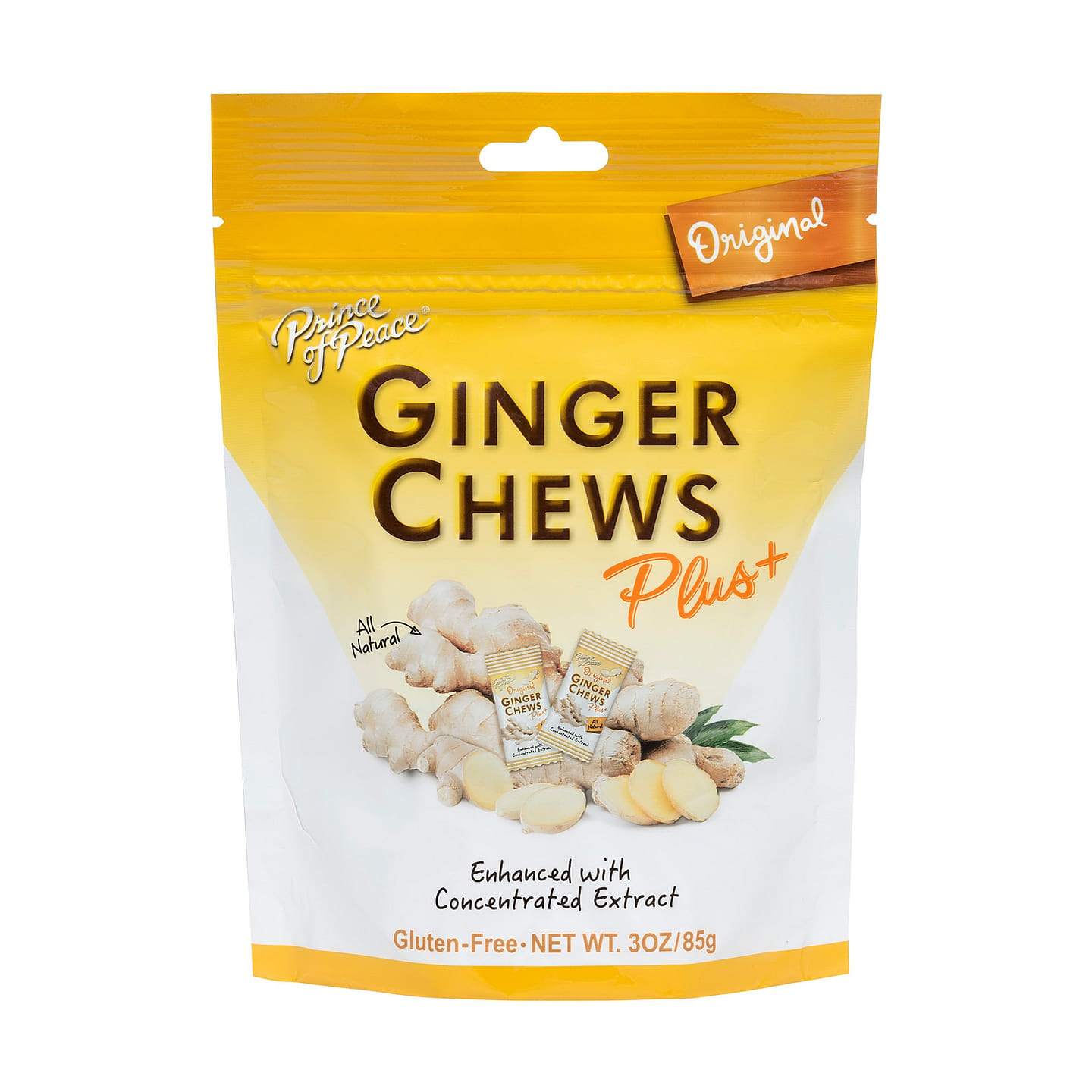 Prince of Peace Ginger Chews Plus+, Original, 3oz 1 each
