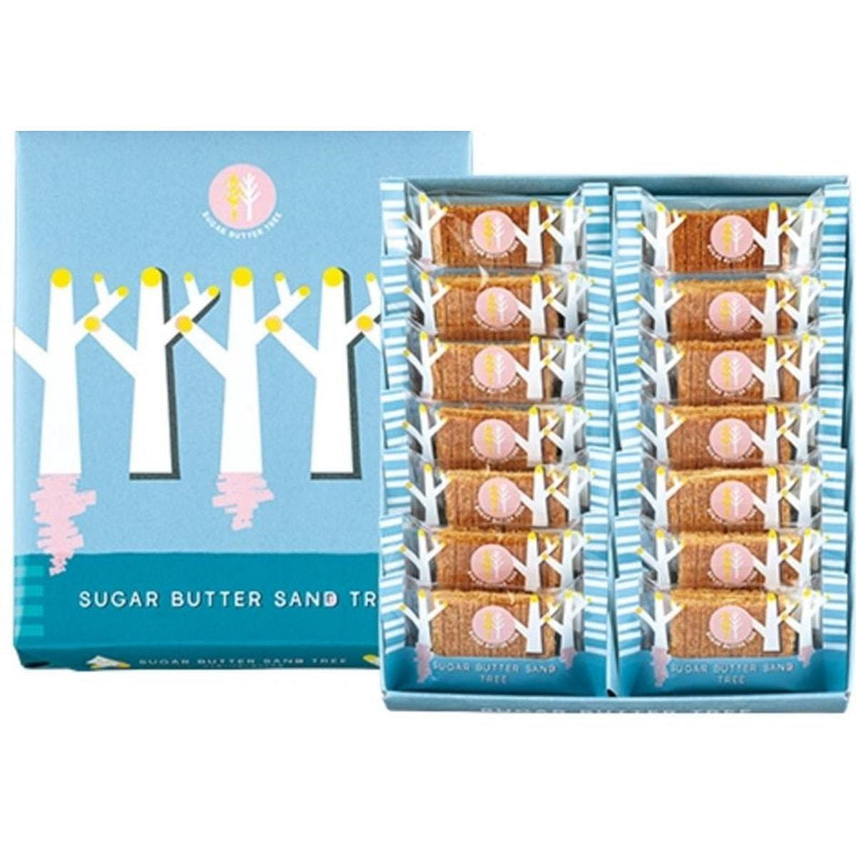 SUGAR BUTTER TREE White Chocolate Cookie 14 pcs 1 box
