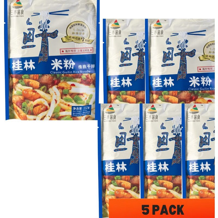 三养易食 桂林米粉 传统干拌332克*5袋 332 5 包