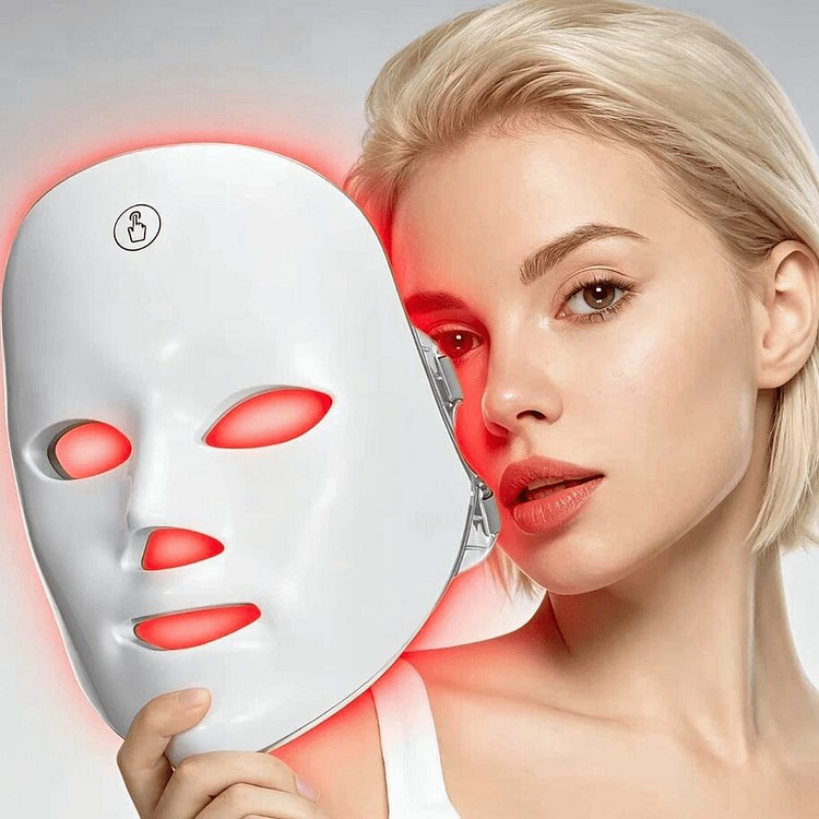 7-Color LED Light Therapy Face Mask, Rechargeable 1 box