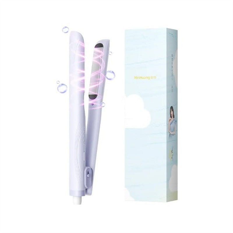 Mini straightener, lilac purple, 5000W negative io 1 each