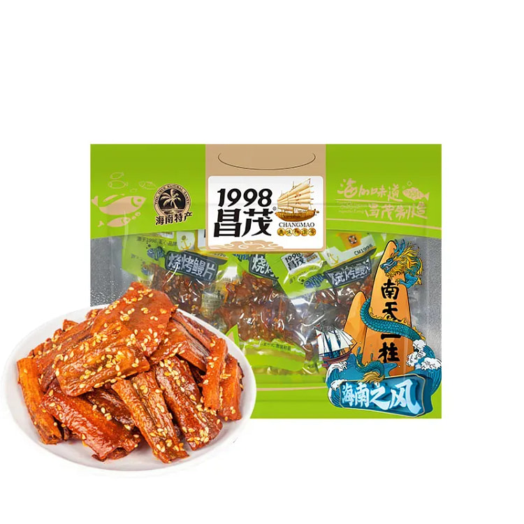 昌茂烧烤鳗片零食日式香辣蜜汁烤鱼干即食海味120g 120 克