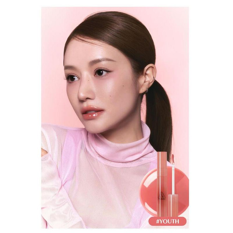 3ce 滴光唇蜜唇釉3.8克#YOUTH 暖蜜瓜