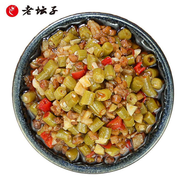 老坛子 泡豇豆 酸豆角 泡豆角 四川泡菜100g*4袋 下饭菜加热即食川菜浇头