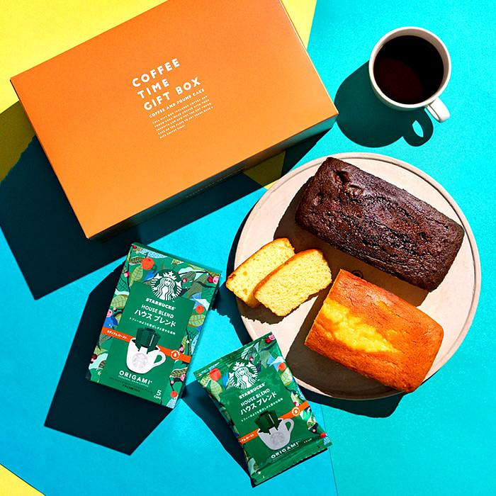 Starbucks gift box coffee cake total 3 pieces