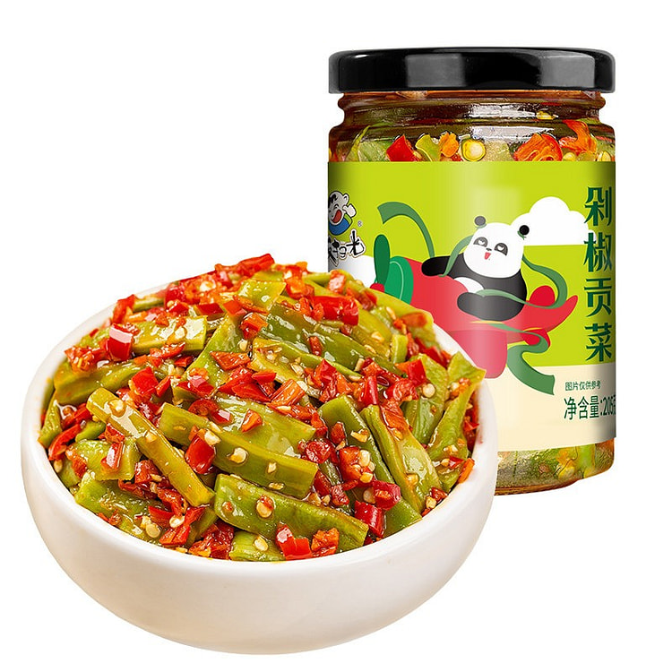 205g of chopped chili and preserved mustard greens 205 g