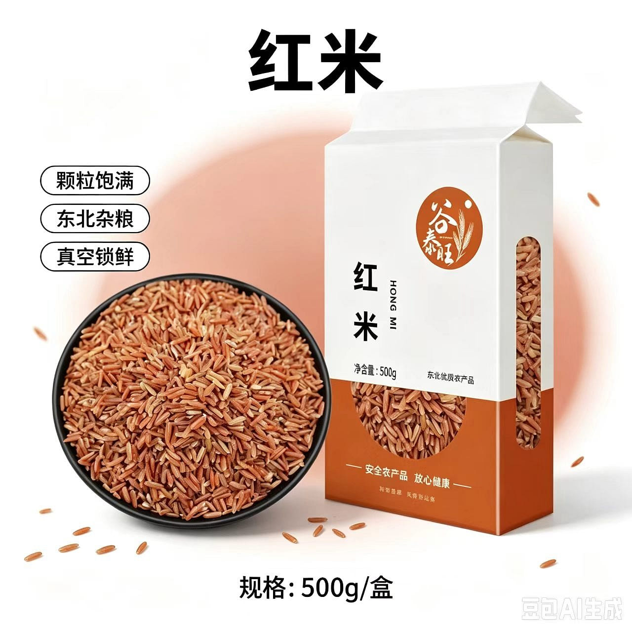 1 kg *1 bag of red rice 500 g