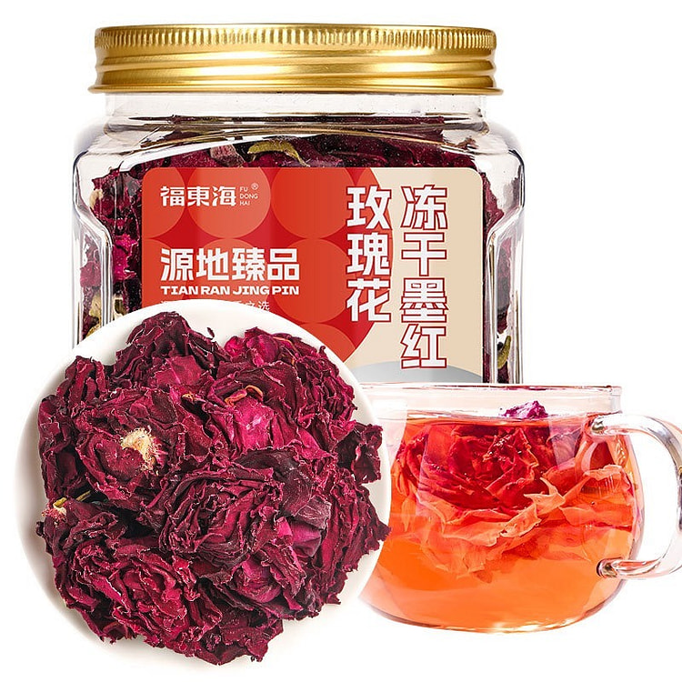 Fudonghai Freeze-dried Dark Red Rose 30g/bottle