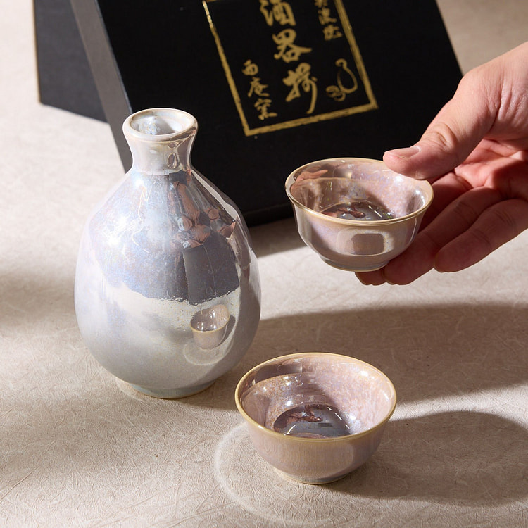 Pearl Luster Sake Set