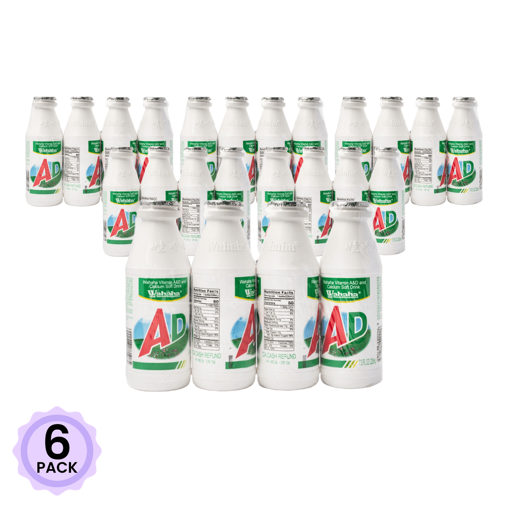 Wahaha Vitamin A and D Calcium Milk 220 ml*4 bottles*6 pack