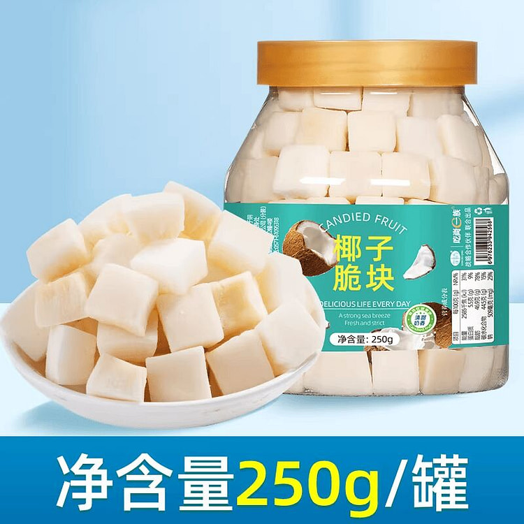 山味情椰子脆块椰子肉250g*1罐 250 克