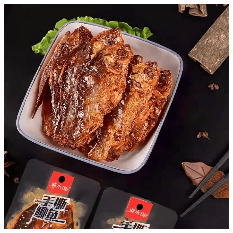 浏水坊手撕鲫鱼香辣鱼干解馋休闲零食小吃20g*3包 60 克
