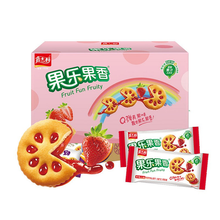 Jia Shi Li Strawberry Jam Sandwich Cookies Snack 1000 g