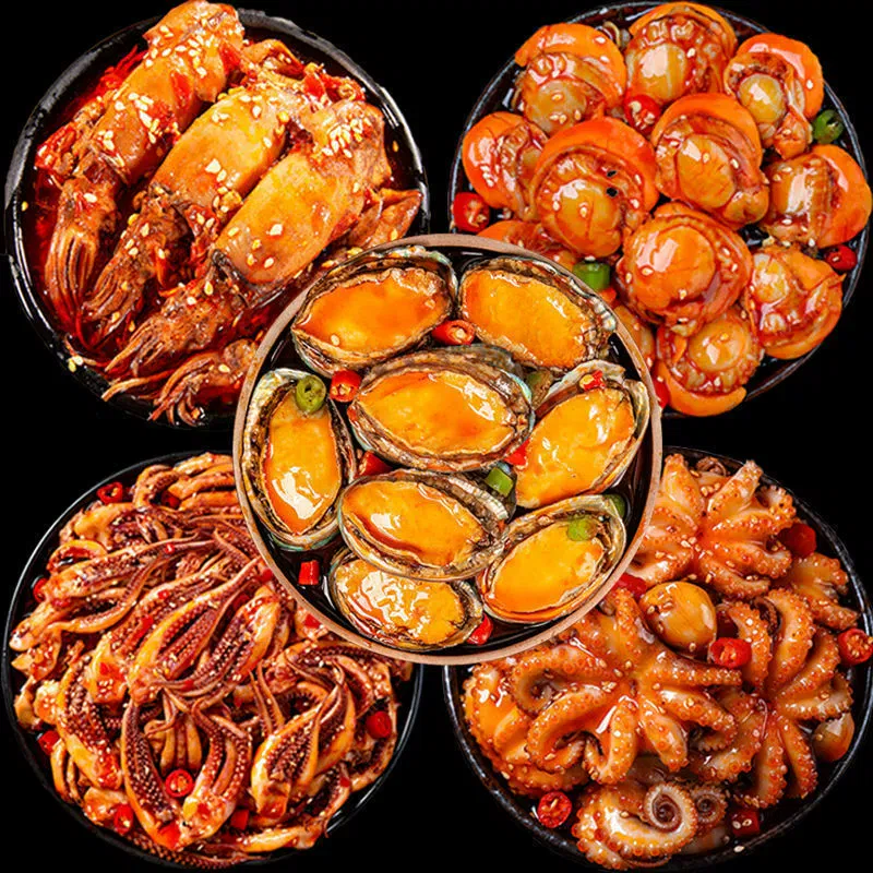 Spicy canned seafood 100g*5cans 500 g