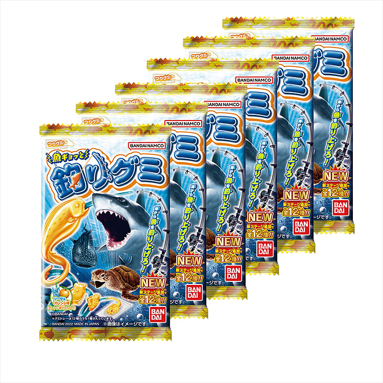 Bandai Fish Jerky & Fishing Gummy 14gx6 (Best before 01/31/2025)