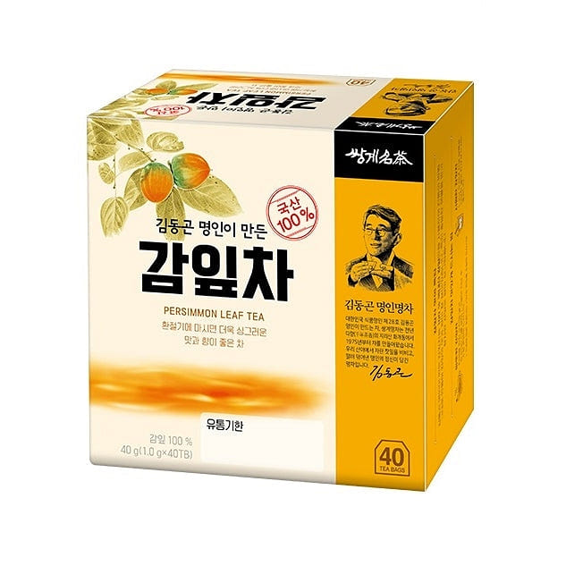쌍계명차 지리산 감잎차 40입 비타민C 가득한 이너뷰티 티 무카페인 1 each