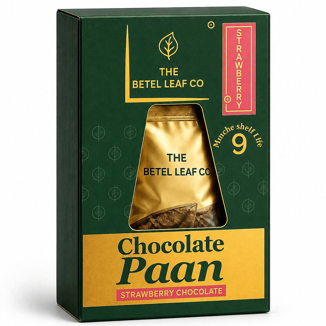 The Betel Leaf Co. Paan Chocolate Triangle-STRWBRY 4.98 pack
